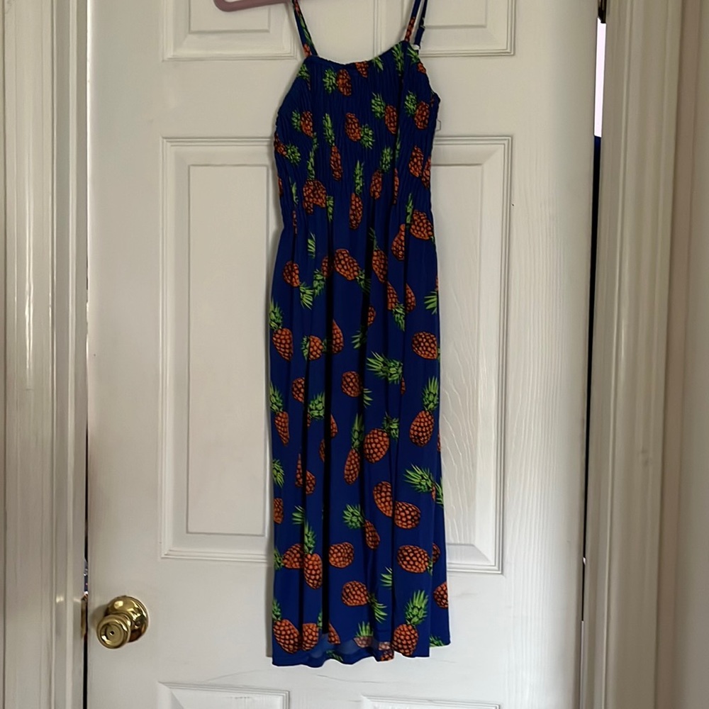 Blue pineapple dress